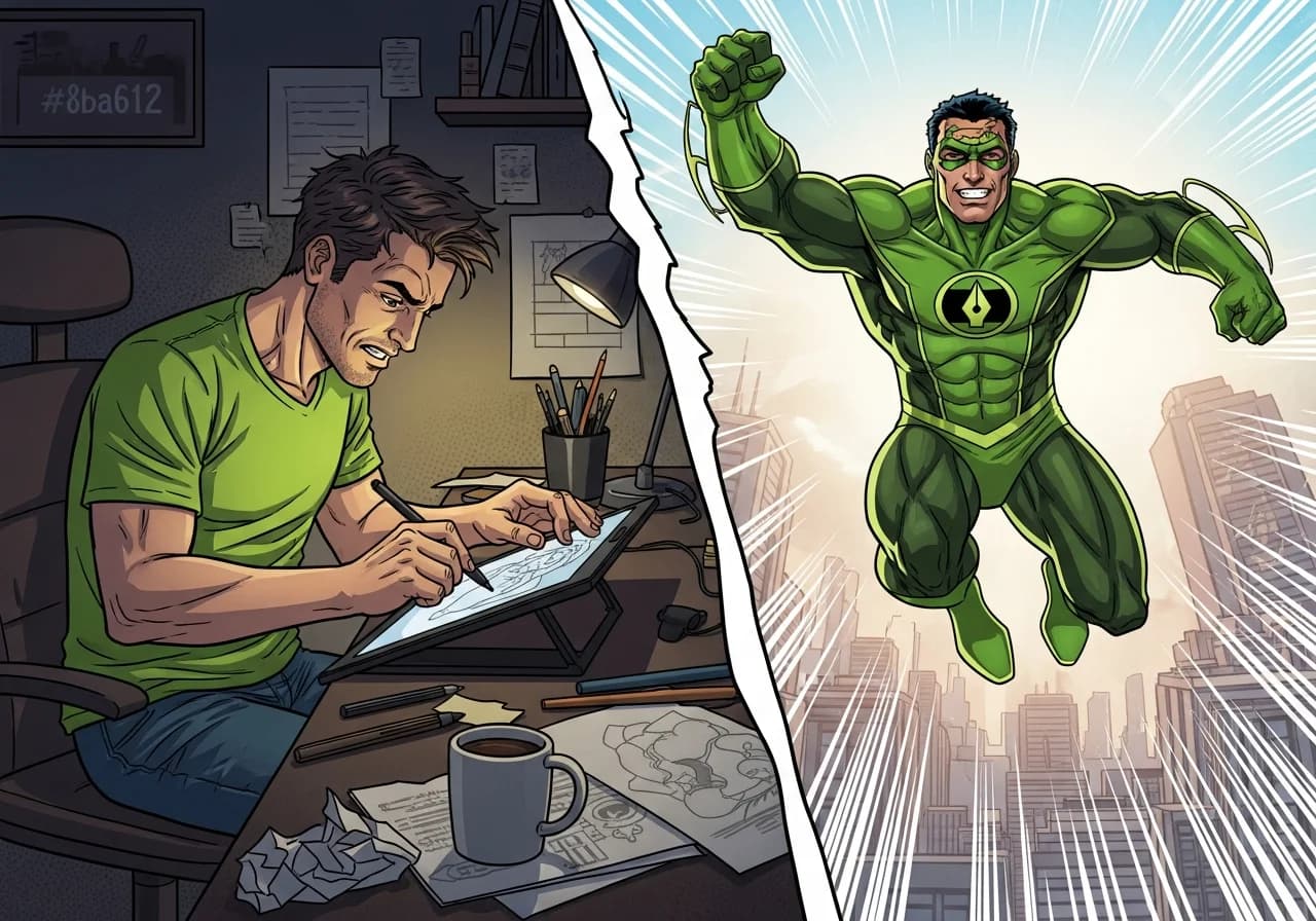 Cover Image for A split-screen composition showing a creator's face on the left mid-recording with an intense, curious expression, while the right side displays a glowing neural network visualization of a human brain with seven distinct nodes lighting up in different colors, representing the psychological triggers. In the background, floating holographic charts show exponentially rising view counts and engagement metrics in vivid reds and golds. The overall aesthetic is dynamic and energizing, evoking the moment when science meets viral content success.